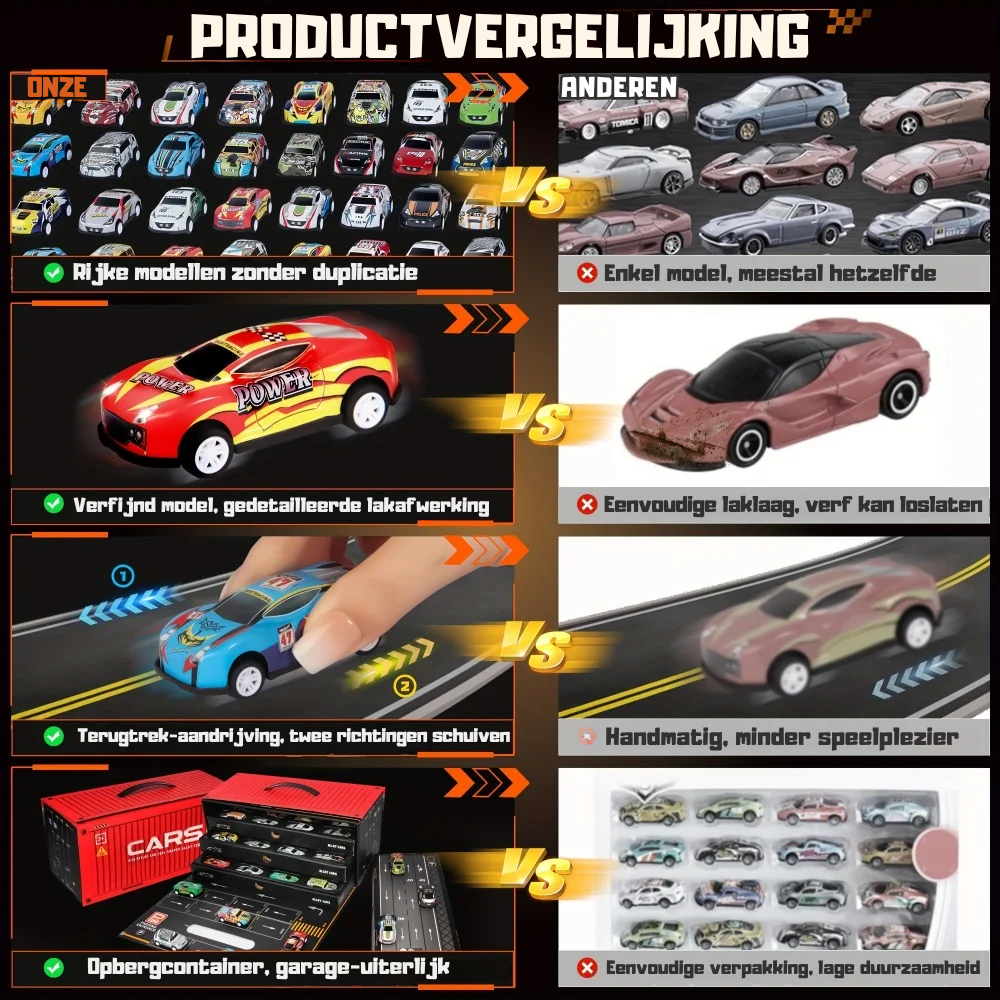 TurboRacers – 48-delige Race Auto Set