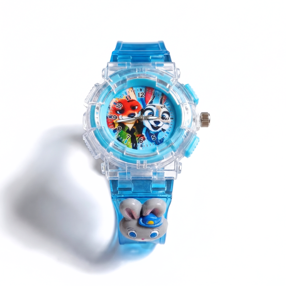 ZooFlash – LED Horloge met Vos & Konijn