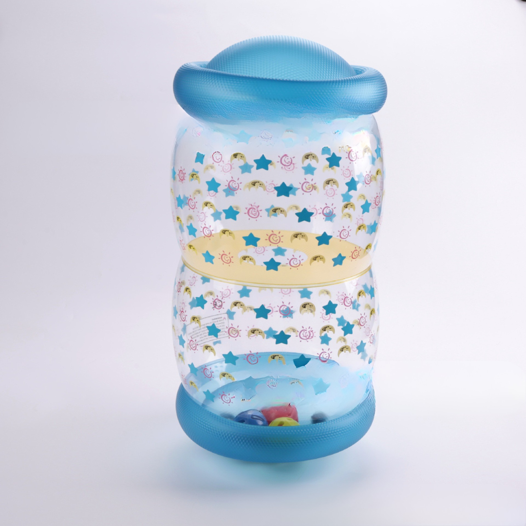 CrawlJoy™ – Opblaasbare Leer- & Speelmat voor Baby’s