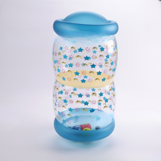 CrawlJoy™ – Opblaasbare Leer- & Speelmat voor Baby’s