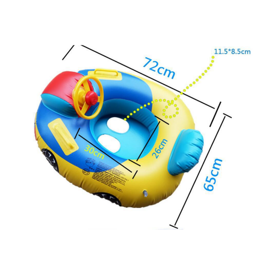 DriveFloat – Opblaasbare Baby Zwemband Auto