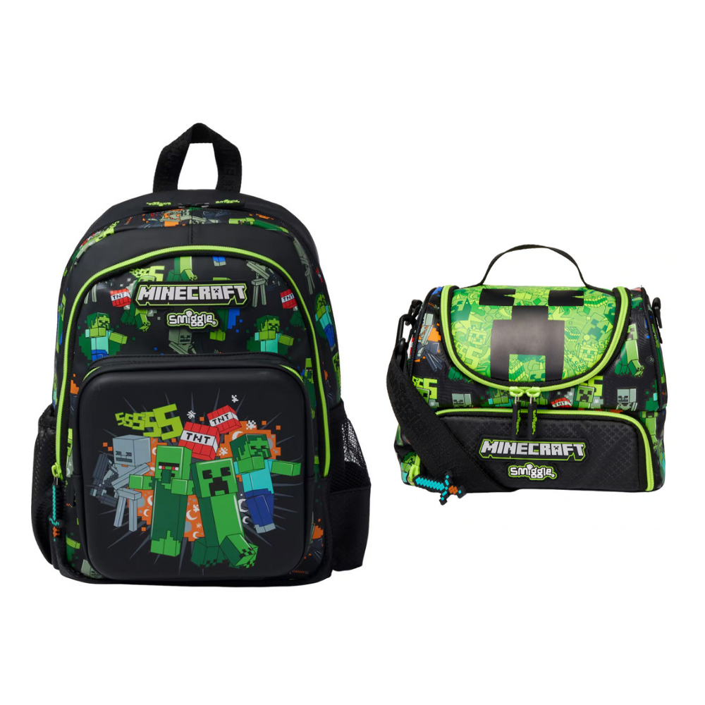 PixelTrail – Middelgrote Schoolrugzak met Accessoires
