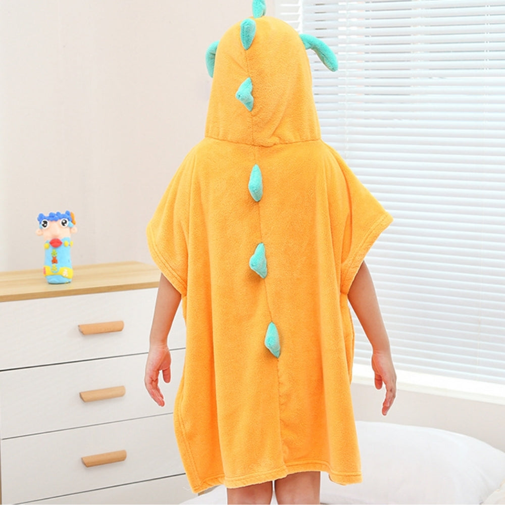 <font dir="auto" style="vertical-align: inherit;"><font dir="auto" style="vertical-align: inherit;">Peignoir de bain portable pour enfants, nouveau style, petit dinosaure, mignon, doux et absorbant, avec capuche.</font></font>