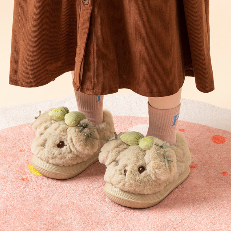 CozyPup – Pluche Hond Kinder Pantoffels