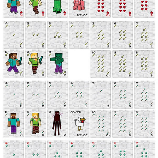 <font dir="auto" style="vertical-align: inherit;"><font dir="auto" style="vertical-align: inherit;">Nouvelles cartes à jouer périphériques du jeu Minecraft, jouet de cartes à jouer de jeu de société pour enfants Minecraft</font></font>