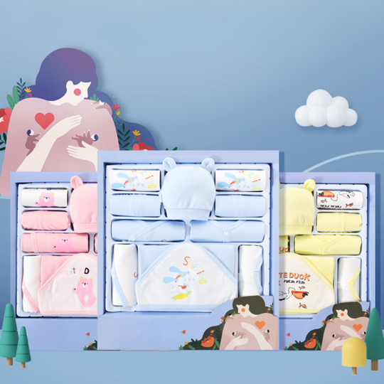 PuppyNest – Luxe Baby Cadeauset van Katoen