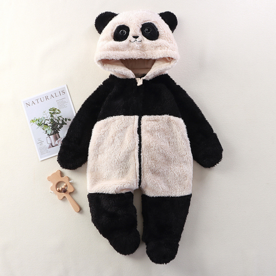 SnugglePaws – Zachte Fleece Baby Onesie met Dierenontwerp