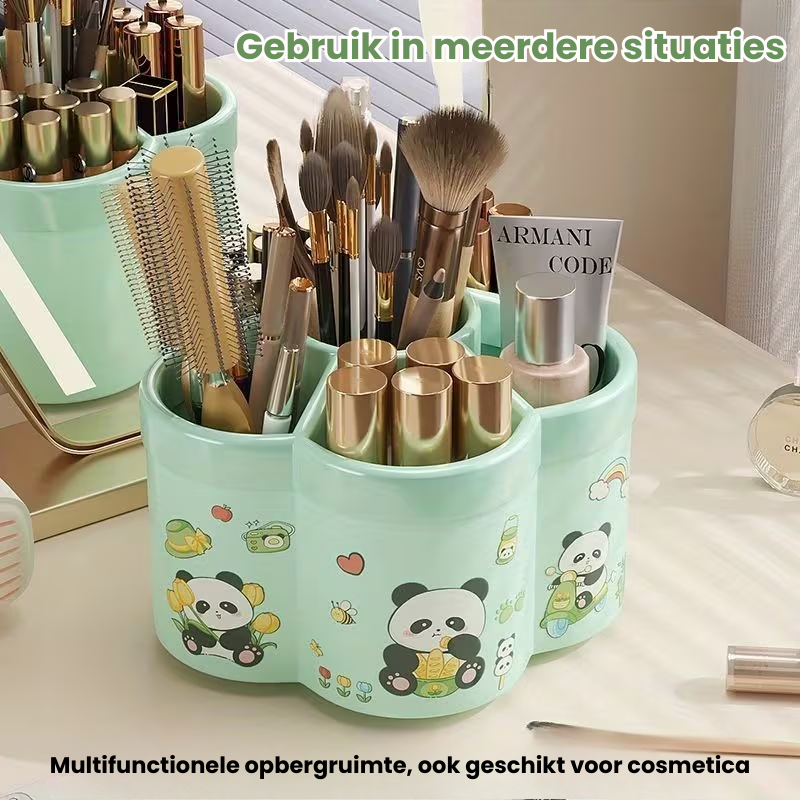 SpinSort™ – 360° Draaibare Bureau Organizer – Opbergbox met 6 Vakken