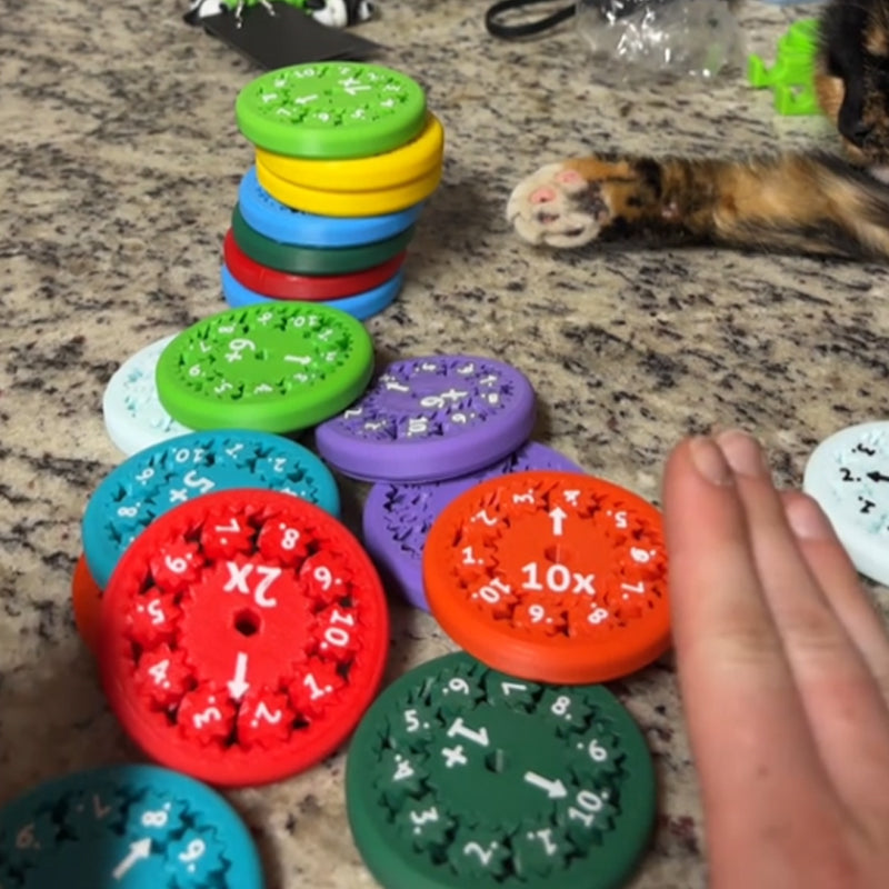Milo & Moon - Wiskunde Fidgetspinners - Maak leren leuk!