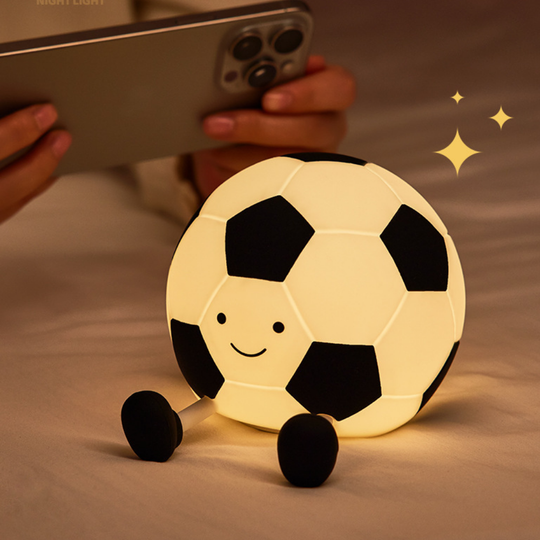 SoccerGlow – Siliconen Voetbal Nachtlamp met Touchbediening