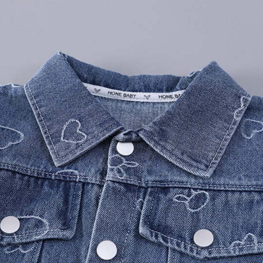 HeartDenim – 3-delige Denim Kledingset voor Kinderen