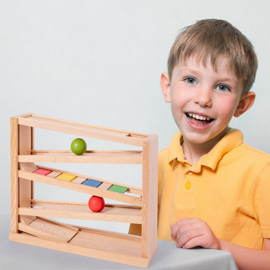 RollTrack – Houten Ballenbaan met Auto