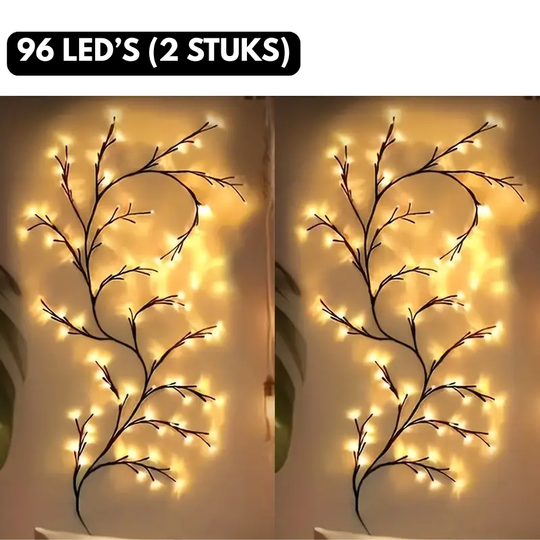 LumiVine™ – Buigbare LED Wilgentaklamp met Lichtjes