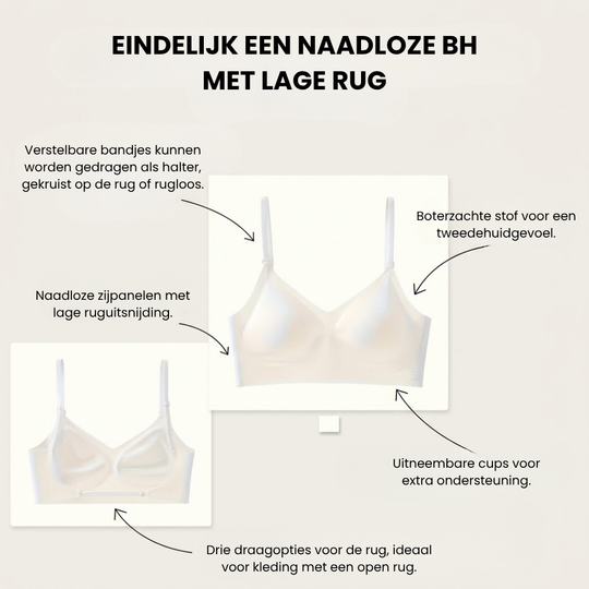 SilkyLift – Naadloze Low-Back Beha