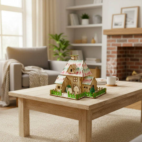 WizardHut – 3D Houten Bouwpuzzel Tovenaars Hut