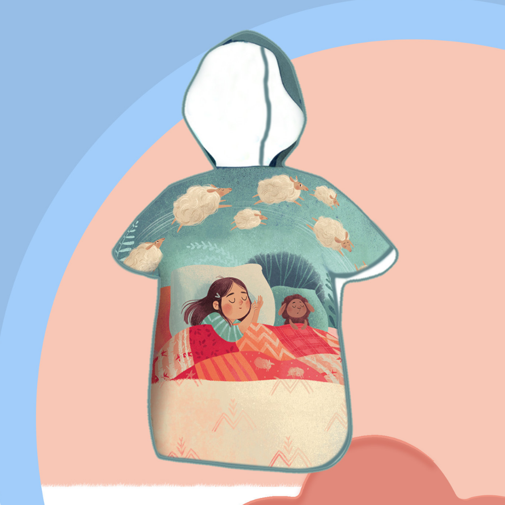SunnyWrap – Microvezel Strandponcho voor Kinderen