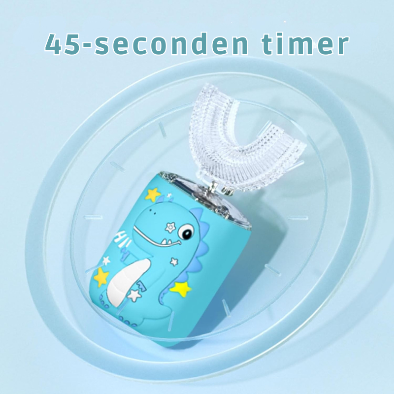 MiloBrush™ Kinder Elektrische Tandenborstel – T-Rex Editie (360° U-Vorm, met tandpasta)