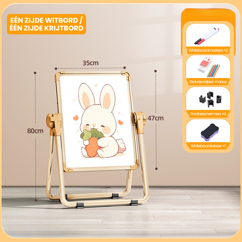 DrawSmart – Dubbelzijdig Kinder Tekentafel Ezeltje