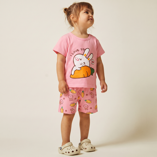 PlayPals – Boys' Summer Set with Cartoon Print