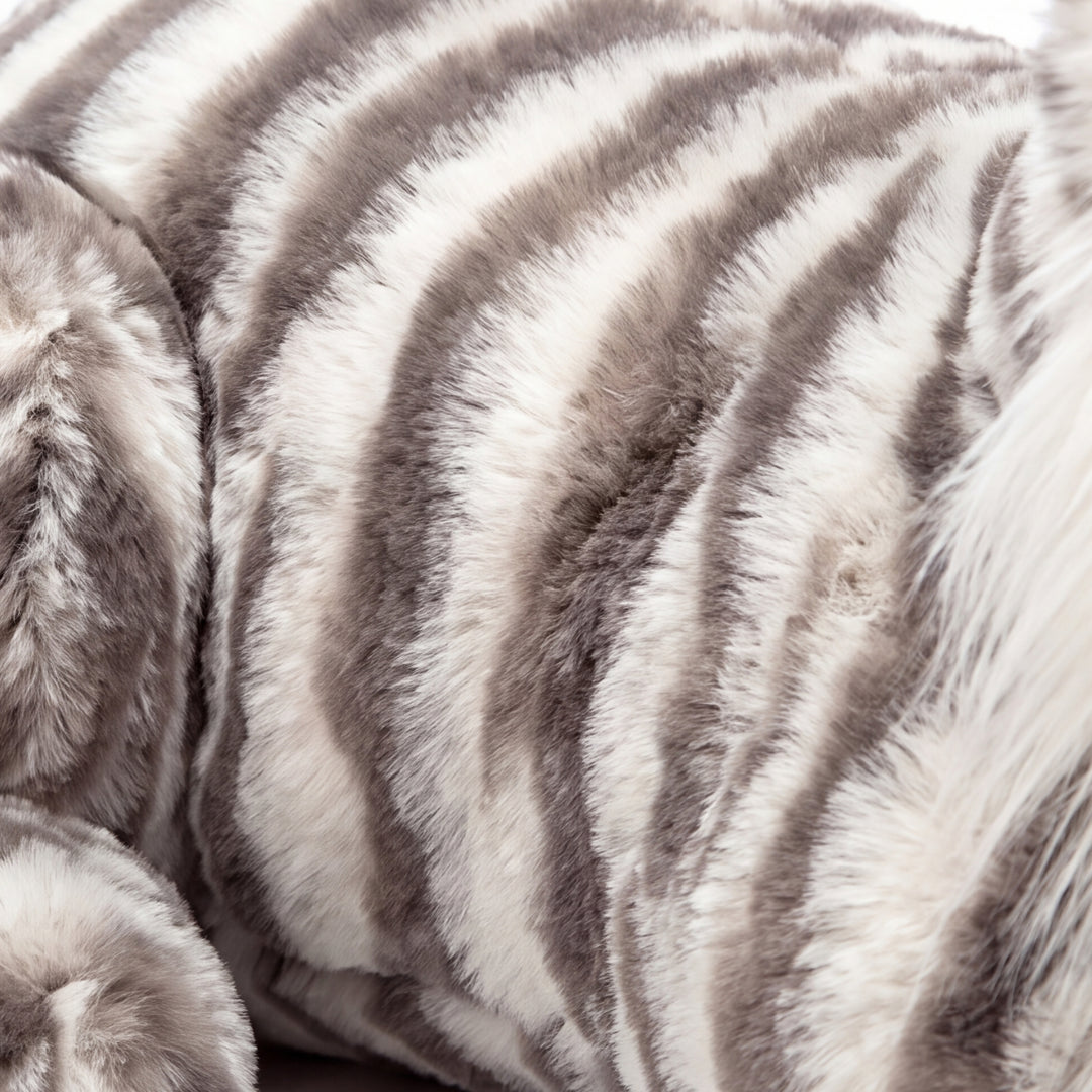 SnowStripe – Grote Witte Tijger Knuffel van Zacht Pluche