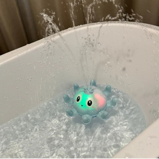 Glowy™ Badfontein met Licht – BadSpeelgoed voor Kinderen | Waterfontein & Discolichtjes