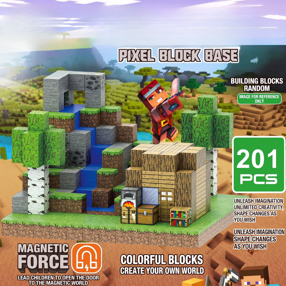 <font dir="auto" style="vertical-align: inherit;"><font dir="auto" style="vertical-align: inherit;">Bloc de construction magnétique Minecraft DIY Modèle magnétique Assemblage magnétique Cadeau pour enfants En gros Assemblage magnétique</font></font>