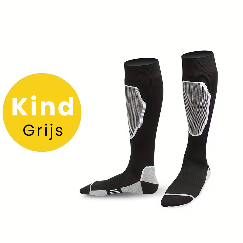 GeoSport™ – Kindersokken – Warme Ski & Outdoor Crew Socks (7–12 Jaar)