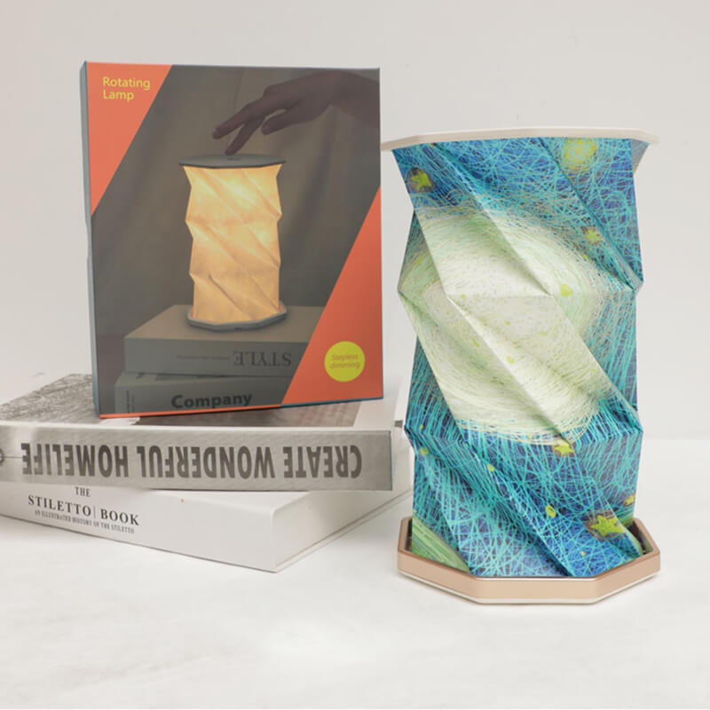 GlowFold™ – Vouwbaar Roterend LED Nachtlampje – USB Oplaadbaar