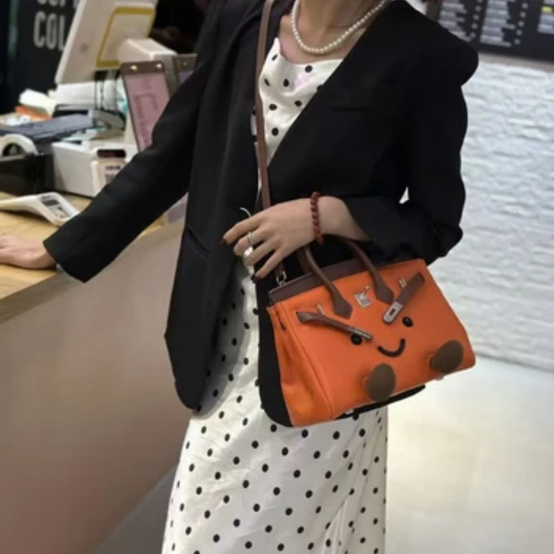 SunnyPurse – Pluche Handtasje Knuffel met Gezichtje in Vrolijke Kleuren