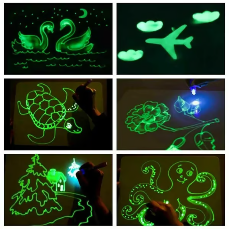 MagicSketch™ – Magisch Tekentablet voor Kinderen met Glowing Lijnen en Herbruikbaar Speelplezier