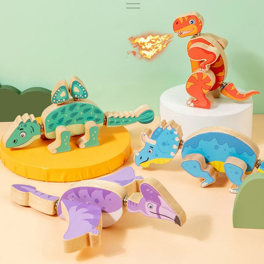 DinoBuild – Houten Dinosaurus Bouwset