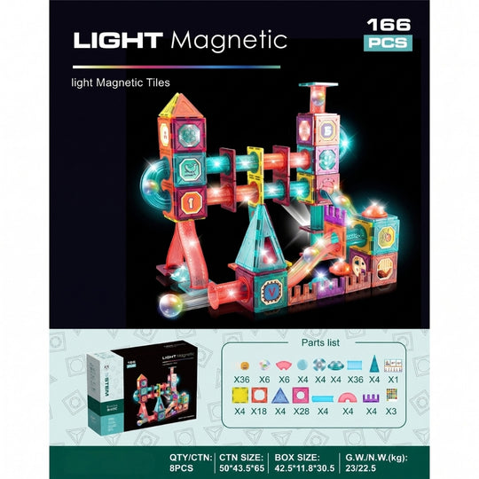MagnetTrack – Magnetische Knikkerbaan met Licht