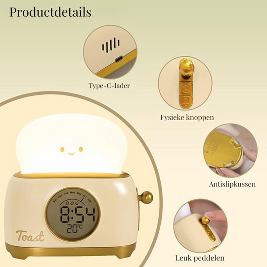 GlowToon™ Kinderwekker met Nachtlampje