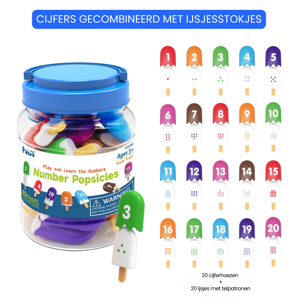 LearnScoops – Alfabet & Cijfer IJsjes Montessori Leerspeelgoed