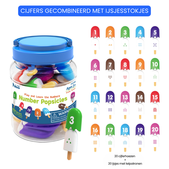 LearnScoops – Alfabet & Cijfer IJsjes Montessori Leerspeelgoed