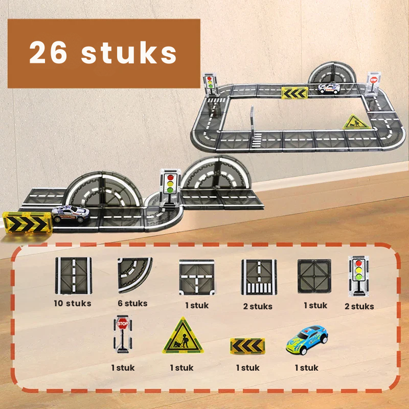 TrackMaster™ – Creatief & Leuk – Magnetische Bouwbaan Set