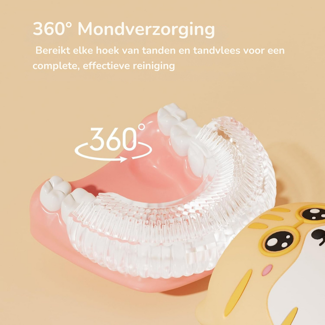 MiloBrush Tiger Edition™ - 360° Kindertandenborstel Set