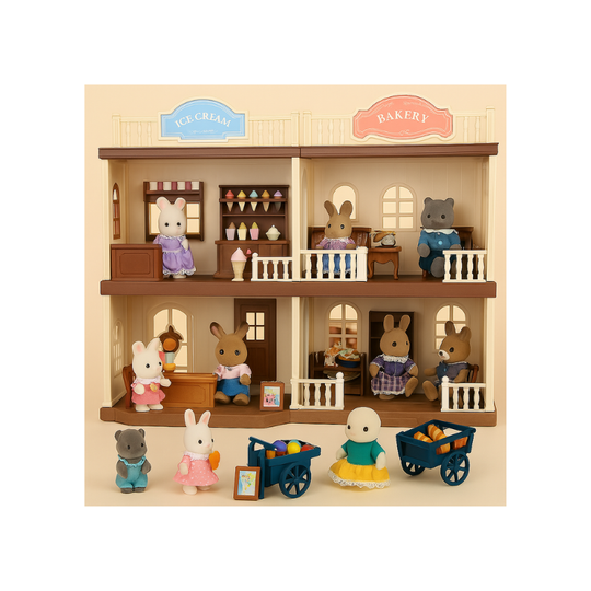 WoodlandVilla™ – Miniatuurhuis met Boskeuken & Accessoires
