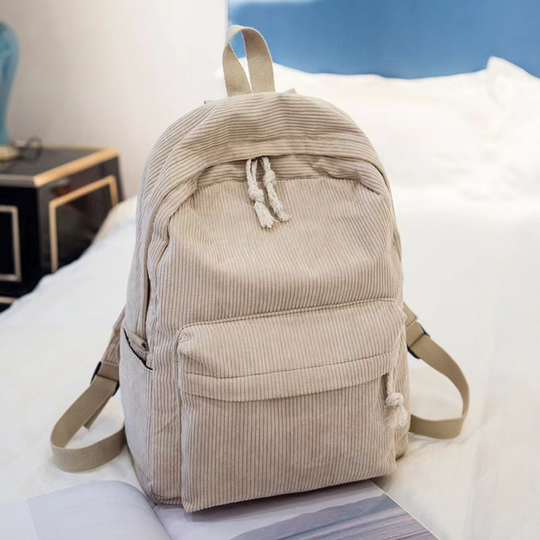 CorduroCarry – Corduroy Rugzak voor School en Dagelijks Gebruik
