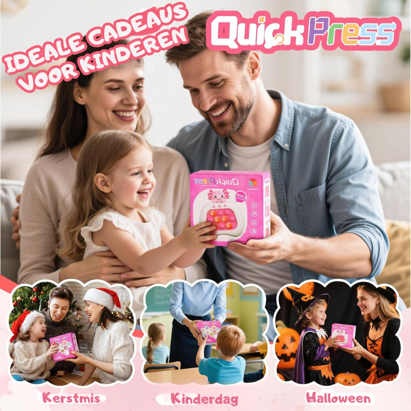 JoyPop™ – Fidget Spelconsole voor Peuters, Educatief en Sensorisch