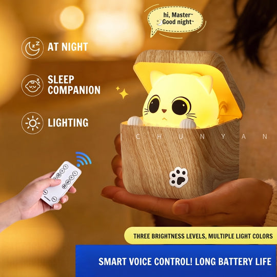 PeekabooGlow – Sensor Nachtlampje met Katdesign