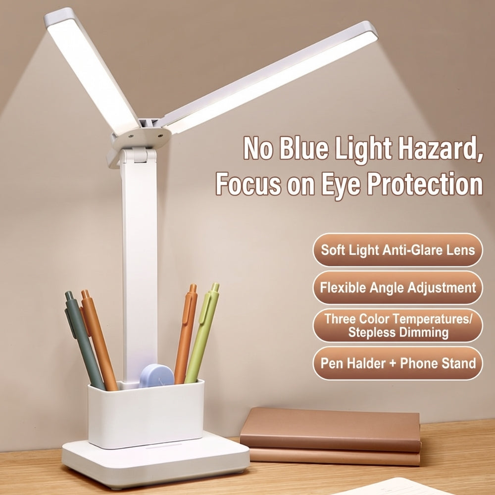 PenGlow – Opvouwbare Bureaulamp met Pennenhouder