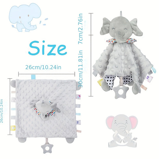 CuddleCloud™ – Zacht Baby Knuffeldoekje met Schattige Dierenontwerpen