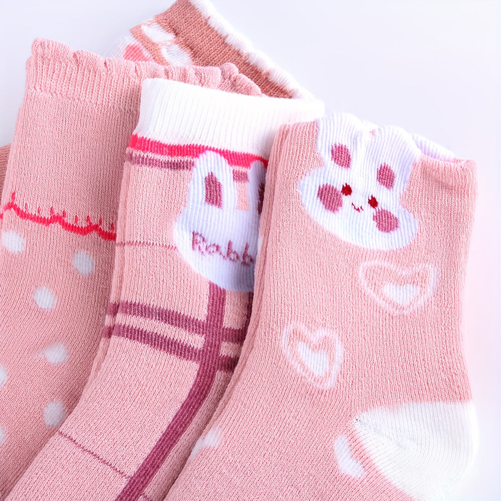 WarmToeKids™ – 5-Pack Meisjes Winter Sokken Set – Dikke Gebreide Sokjes