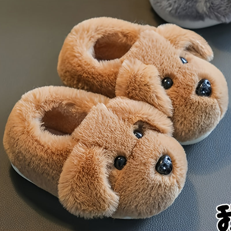 PuppyPaws – Warme Fleece Schattige Hondenpantoffels voor Kinderen