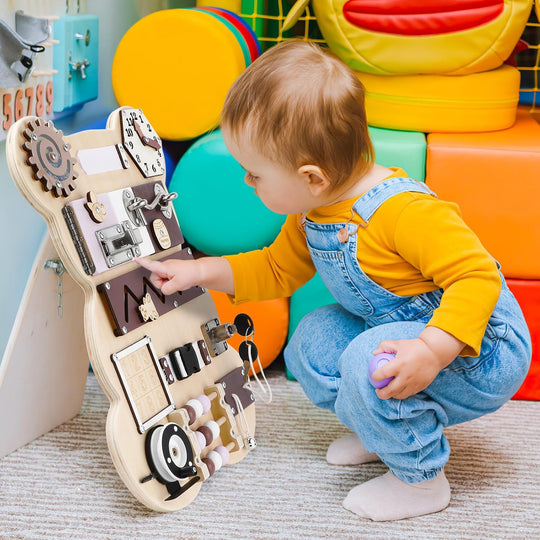 LearnBoard™ – Houten Activiteitenbord voor Kinderen