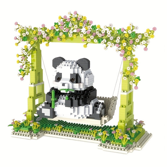 PandaPlay™ – 1008-delige Panda Schommel Bouwset
