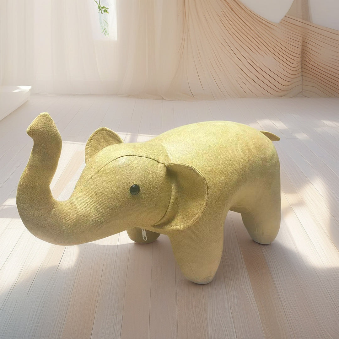 Elefantique™ – Luxe Dierenkruk – Multifunctionele Poef & Kinderstoel