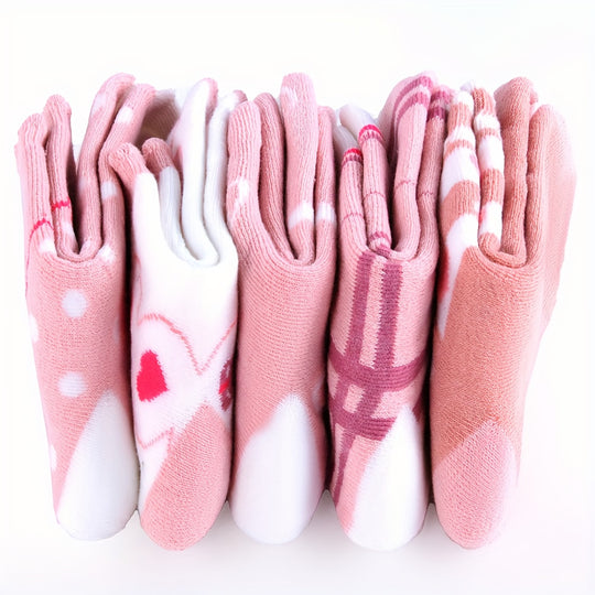 WarmToeKids™ – 5-Pack Meisjes Winter Sokken Set – Dikke Gebreide Sokjes