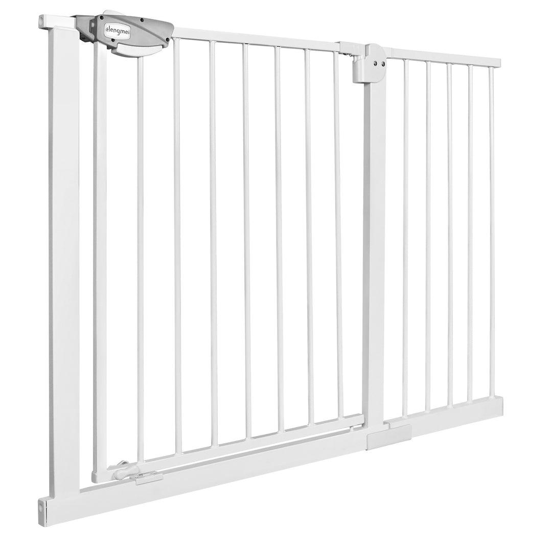 SafeStep™ – Automatisch Sluitend Traphekje – Uitschuifbaar & Boorvrij Veiligheidshek voor Kinderen